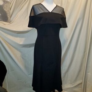 En Focus Studio Midi Black Bodycon Mesh 👗 Sz 8